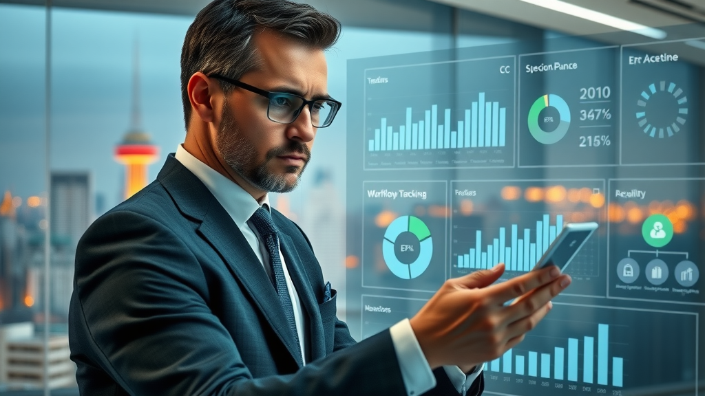 Business executive using dashboard to manage EPR compliance and plastic credit traceability with Corsair